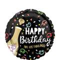 Bubbly Happy Birthday Balloon, 18in