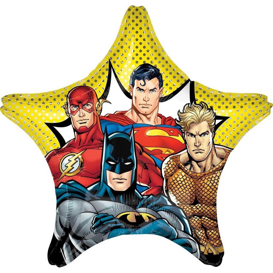 Giant Comic Justice League Star Balloon, 28in