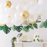 Air-Filled Ginger Ray White & Gold Balloon Arch Kit 57pc