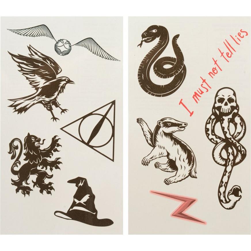 Harry Potter Tattoos 2 Sheets | Party City