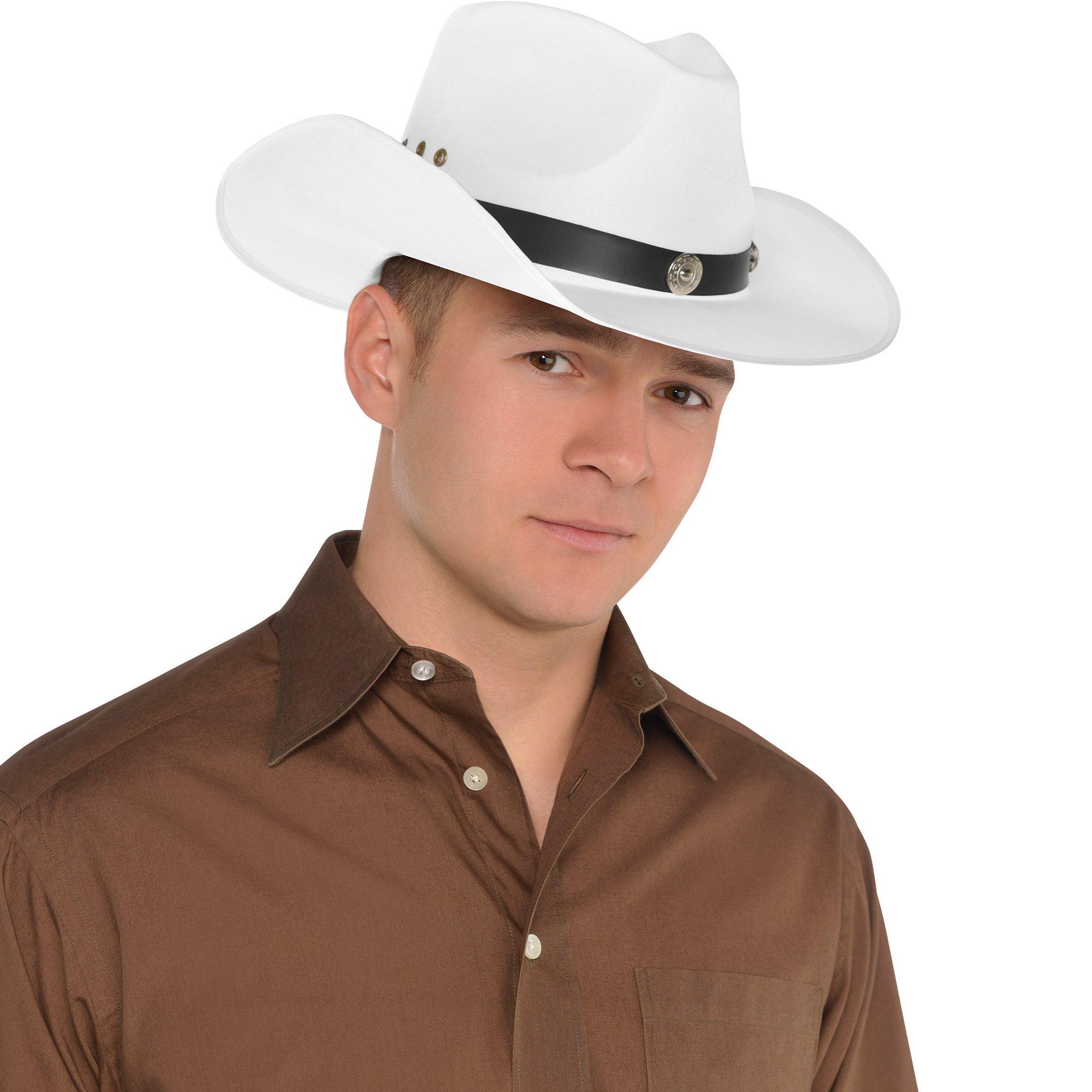 White Satin Cowboy Hat