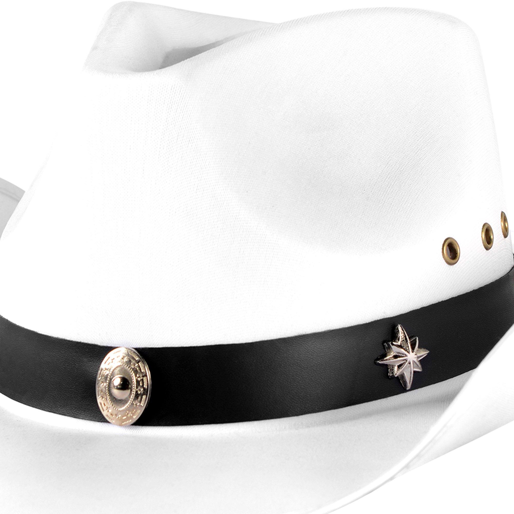 White Satin Cowboy Hat