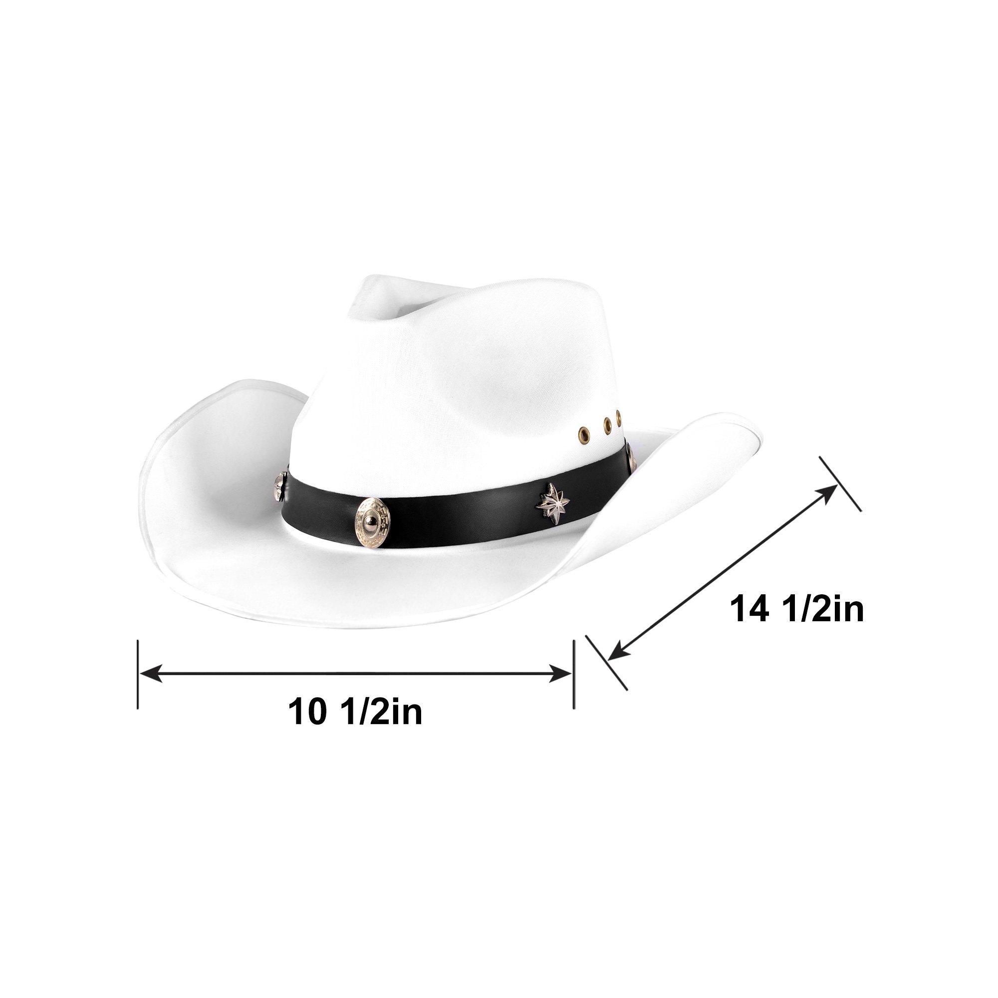 White Satin Cowboy Hat