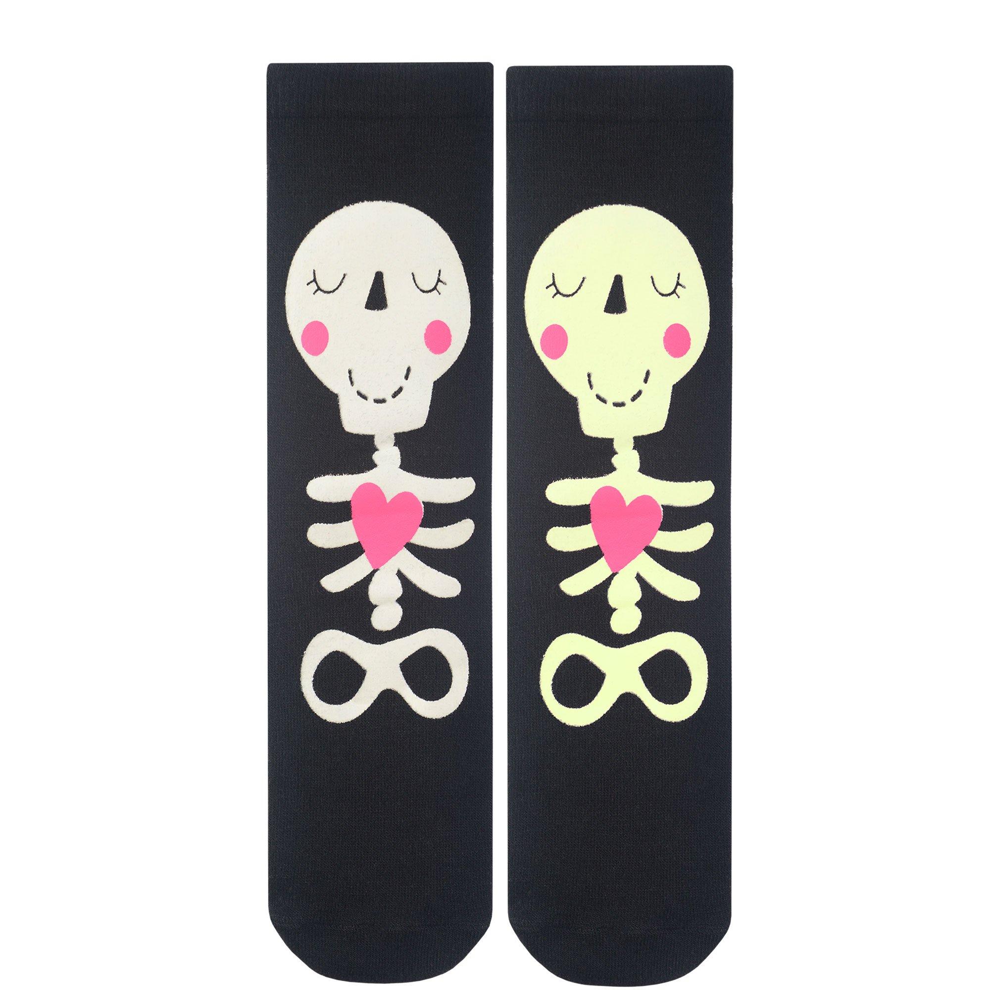 Adult Glow-in-the-Dark Skeleton Crew Socks | Party City