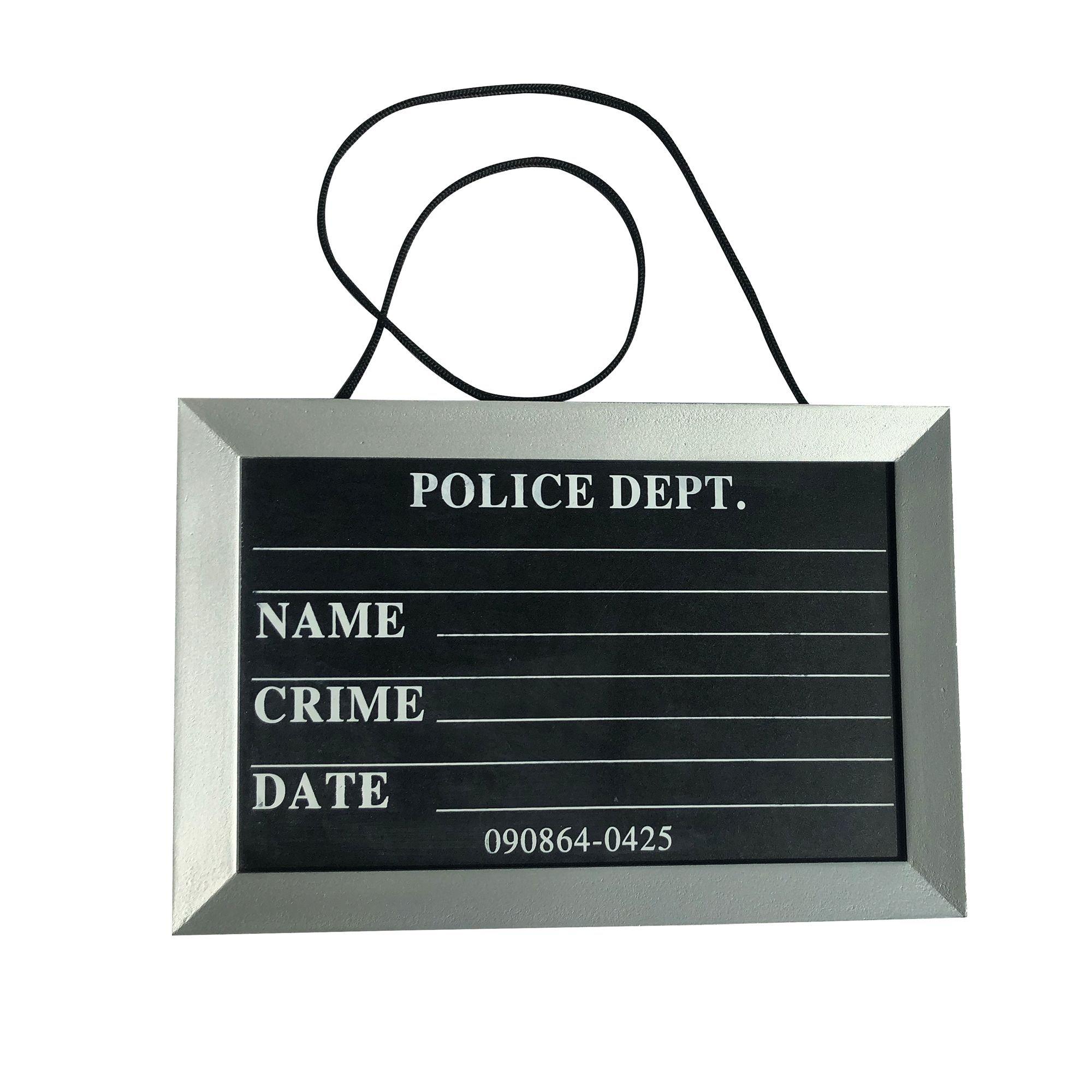 police mugshot board