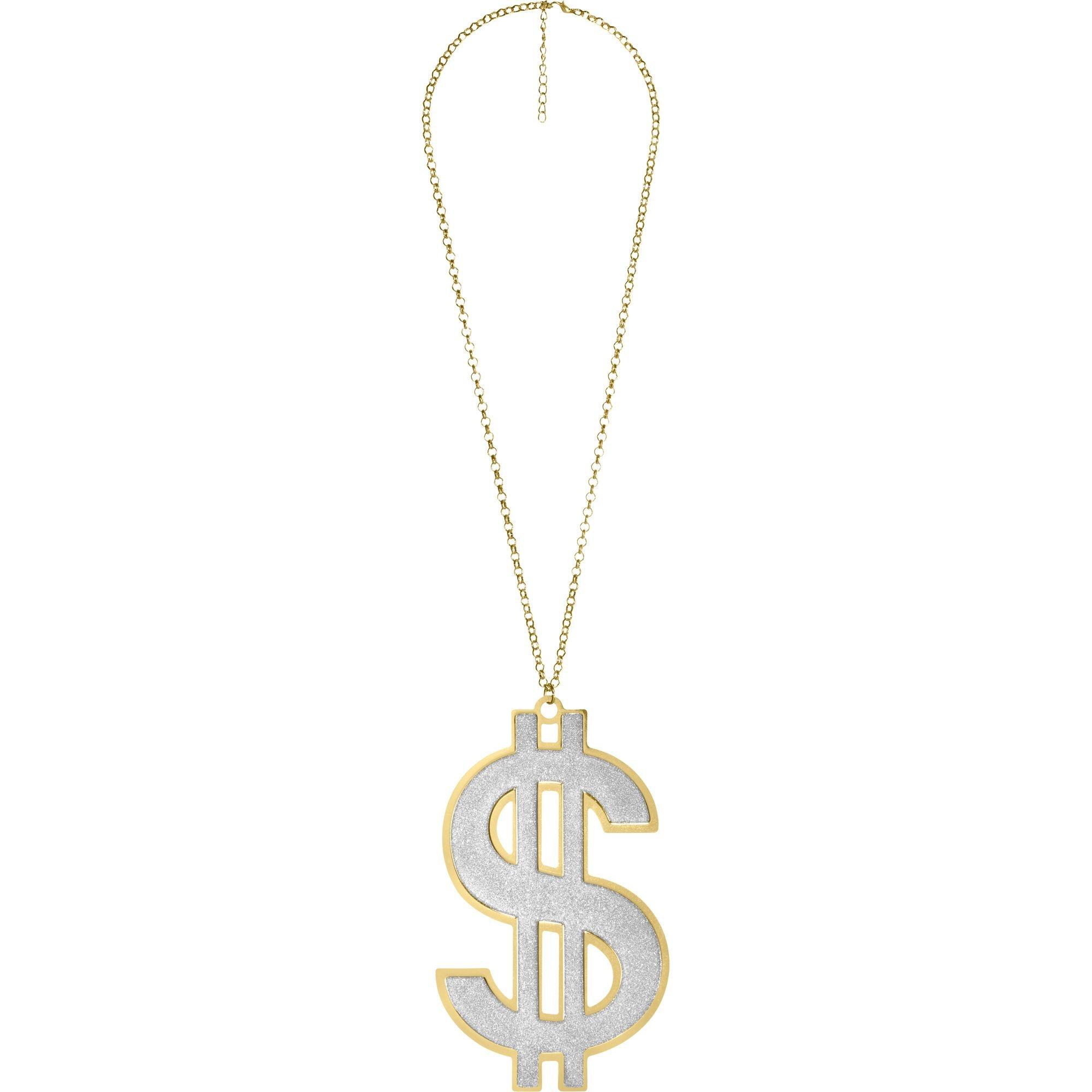 Real gold dollar hot sale sign necklace