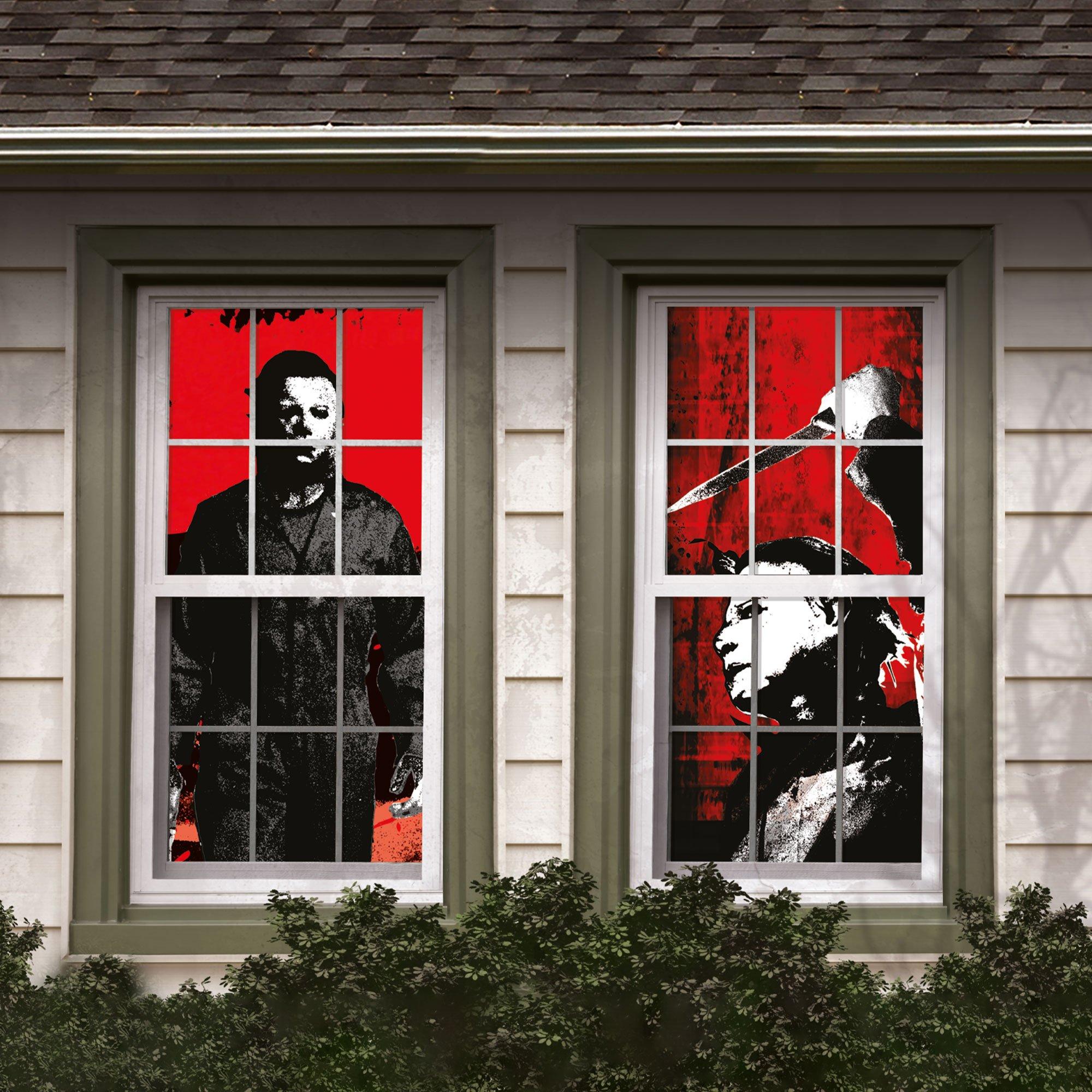 Michael Myers Window Silhouettes, 2pc Halloween II Party City