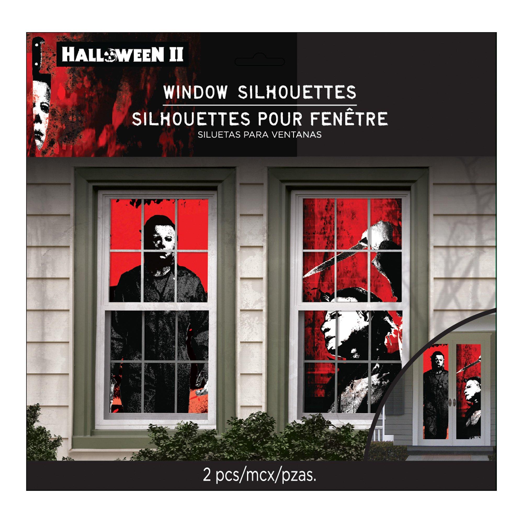 Michael Myers Window Silhouettes, 2pc - Halloween II