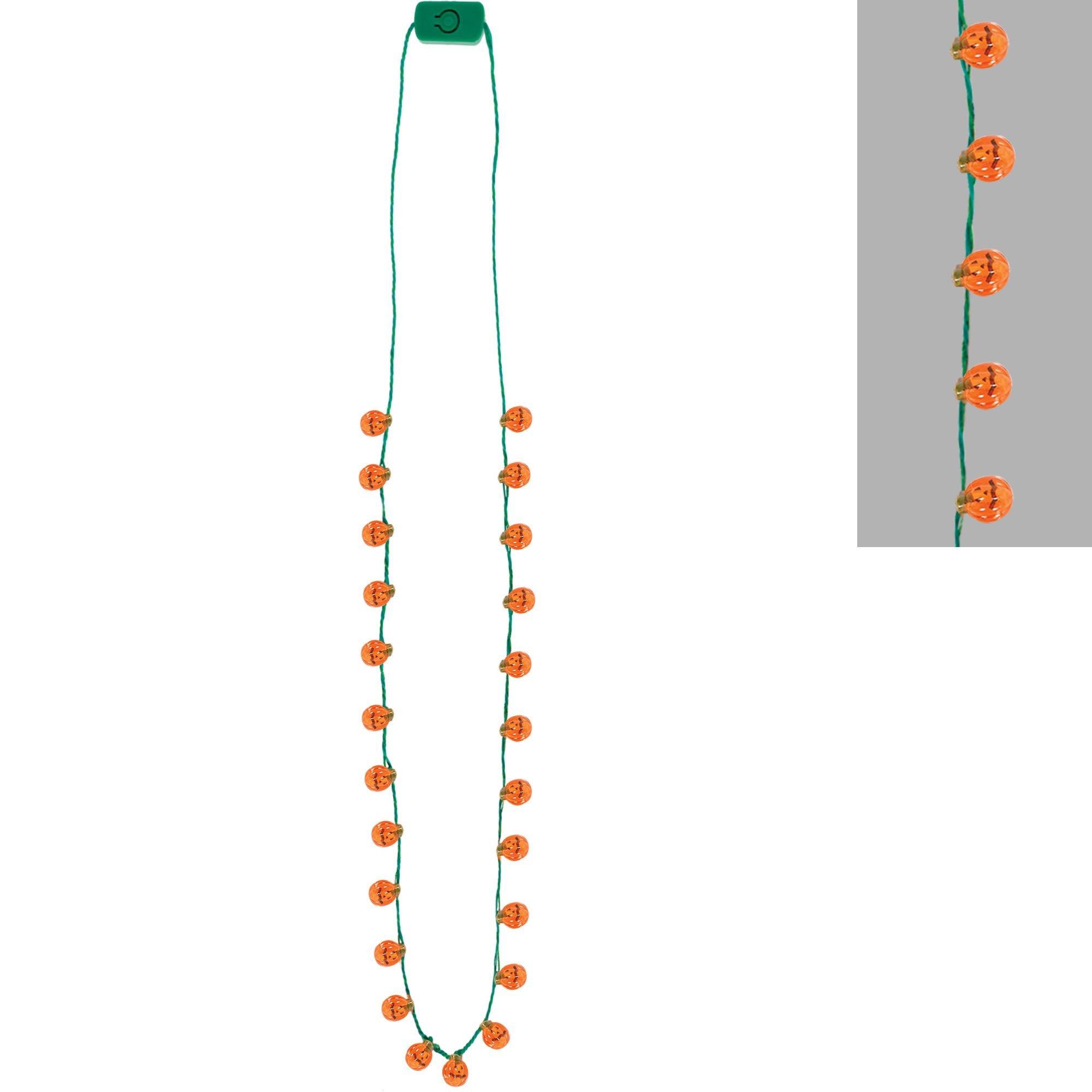 Light-Up Jack-o'-Lantern Necklace