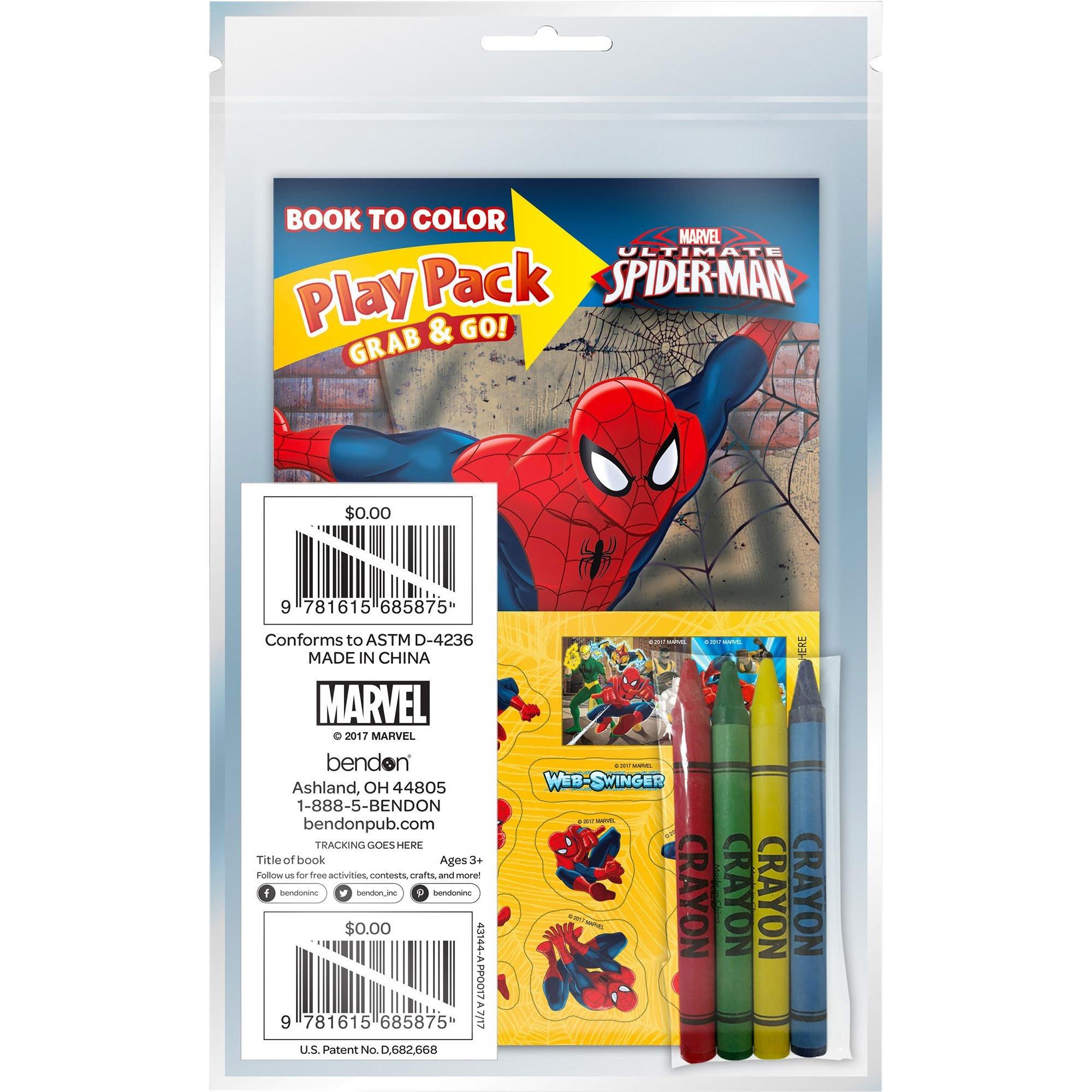 Spiderman Favorite Characters Coloring Books for Kids with Spiderman  Stickers Bundle (Spiderman)