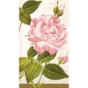 Vintage Rose Guest Towels 48ct with Caddy