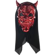 Metallic Red Devil Face Mask