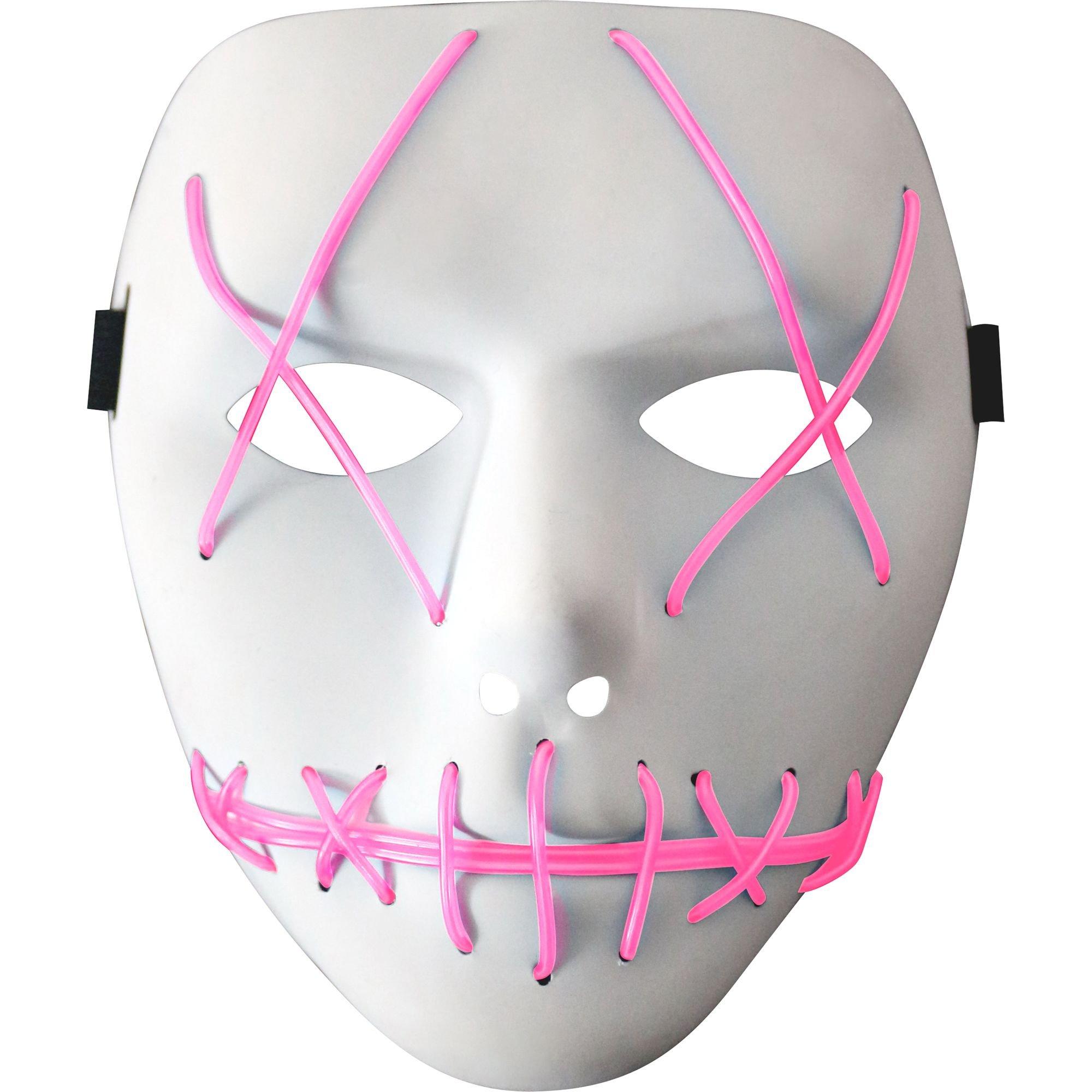 Light-Up Hockey Plastic Face Mask, 8.3in x 9.7in