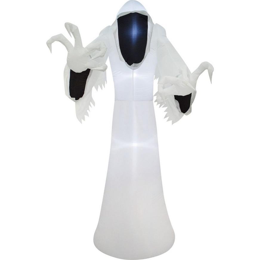 Light-Up Creepy Ghost Inflatable Yard Decoration, 8ft