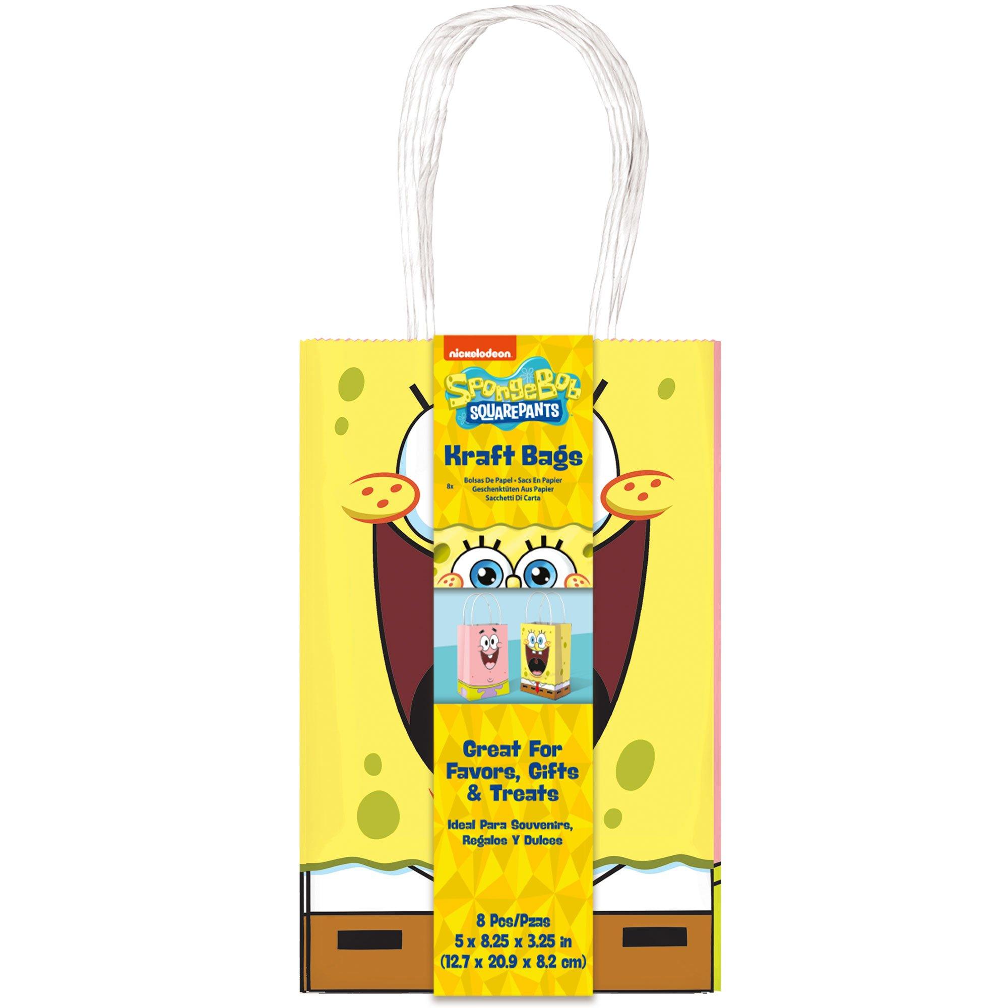 SpongeBob SquarePants Kraft Bags, 8ct