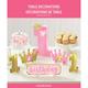 Gold & Pink 1st Birthday Table Decorating Kit 6pc