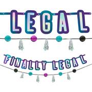 Finally Legal Birthday Banners, 2ct