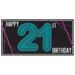 Finally 21 Birthday Horizontal Banner