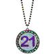 Finally 21 Birthday Pendant Bead Necklace