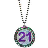 Finally 21 Birthday Pendant Bead Necklace