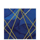 Navy & Gold Geode Lunch Napkins 16ct