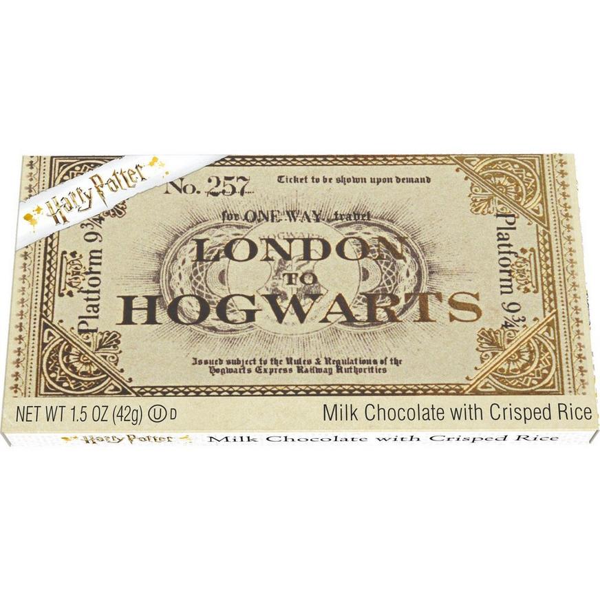 Harry Potter Platform 9 3/4 Ticket to Hogwarts Chocolate Bar