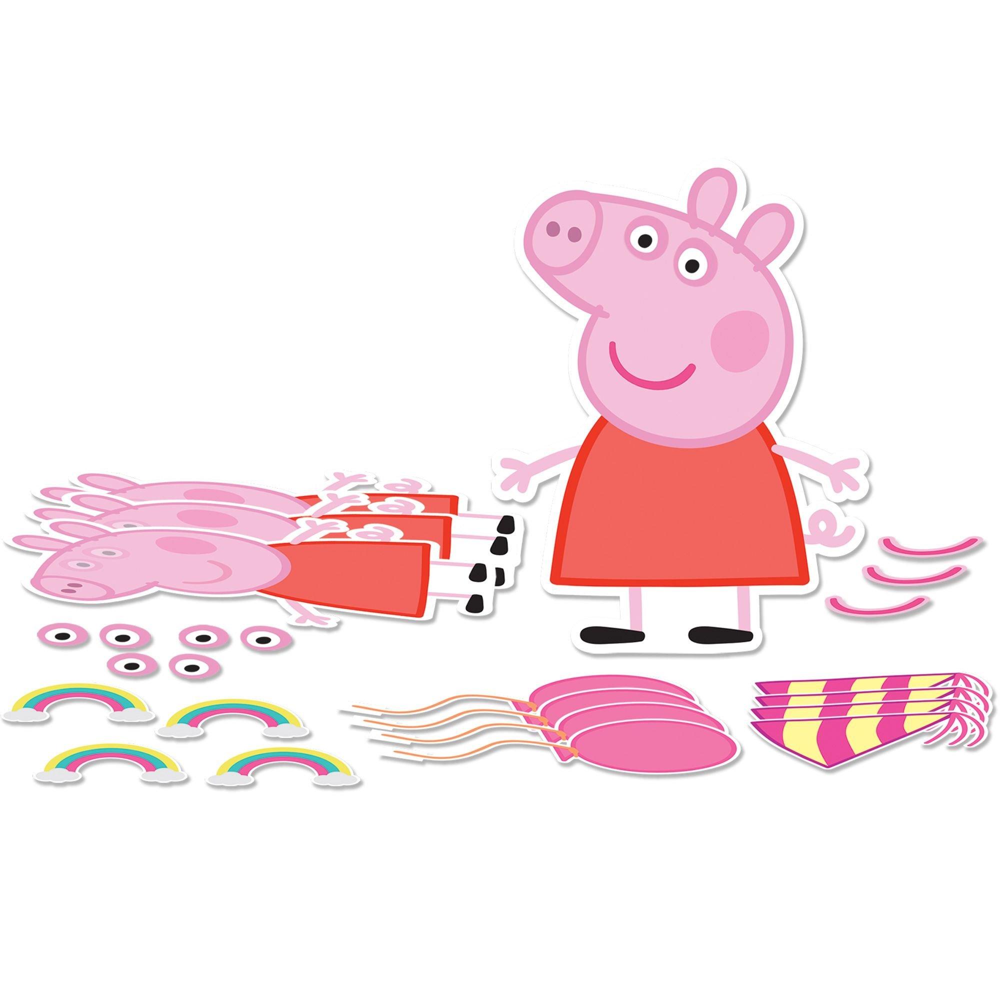 Peppa Pig 'Confetti Party' Invitation Set w/ Envelopes, Seals, and