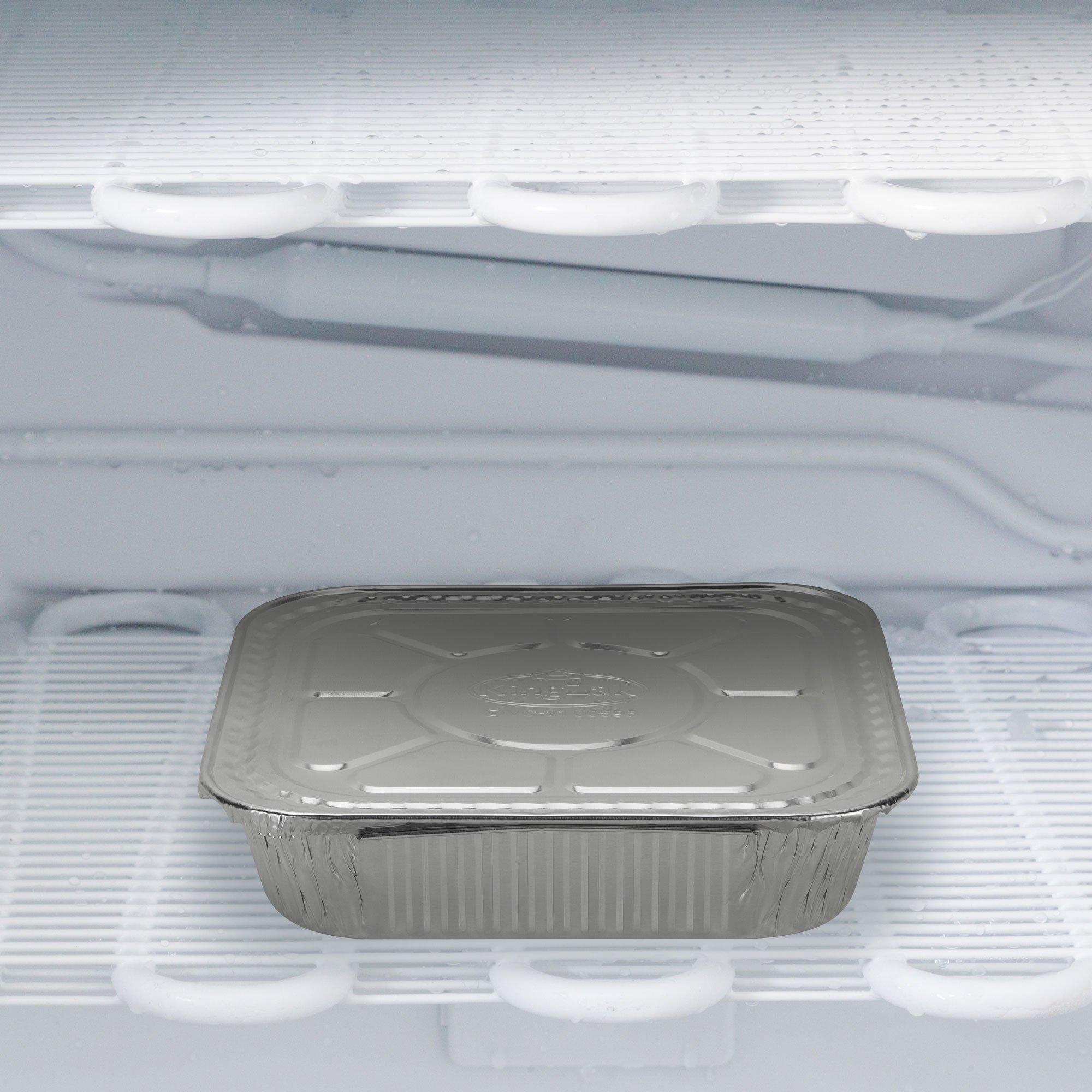 Reusable Square Aluminum Pans with Board Lids, 9in, 10ct