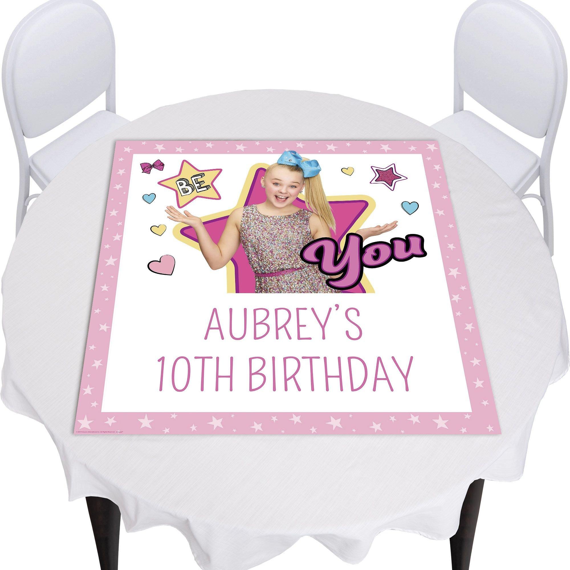 Custom JoJo Siwa Square Table Topper Party City