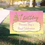 Custom Once Upon a Time Disney Princess 1st Birthday Yard Sign