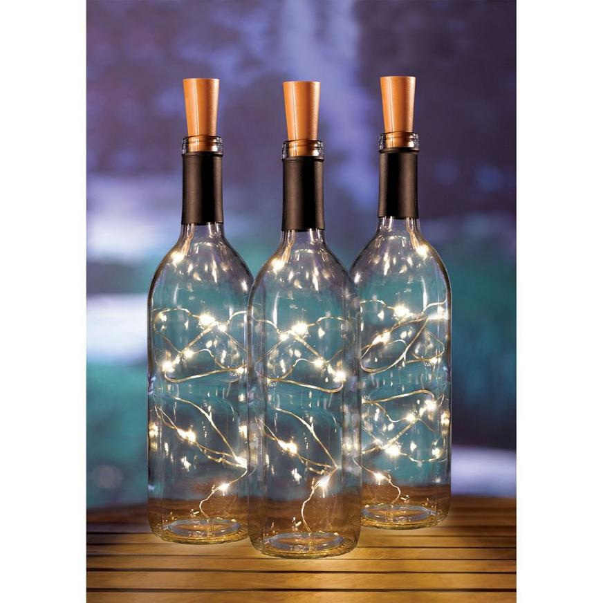 Vent et øjeblik skepsis stressende Warm White Bottle Cork Fairy LED String Lights, 4.9ft, 3ct | Party City