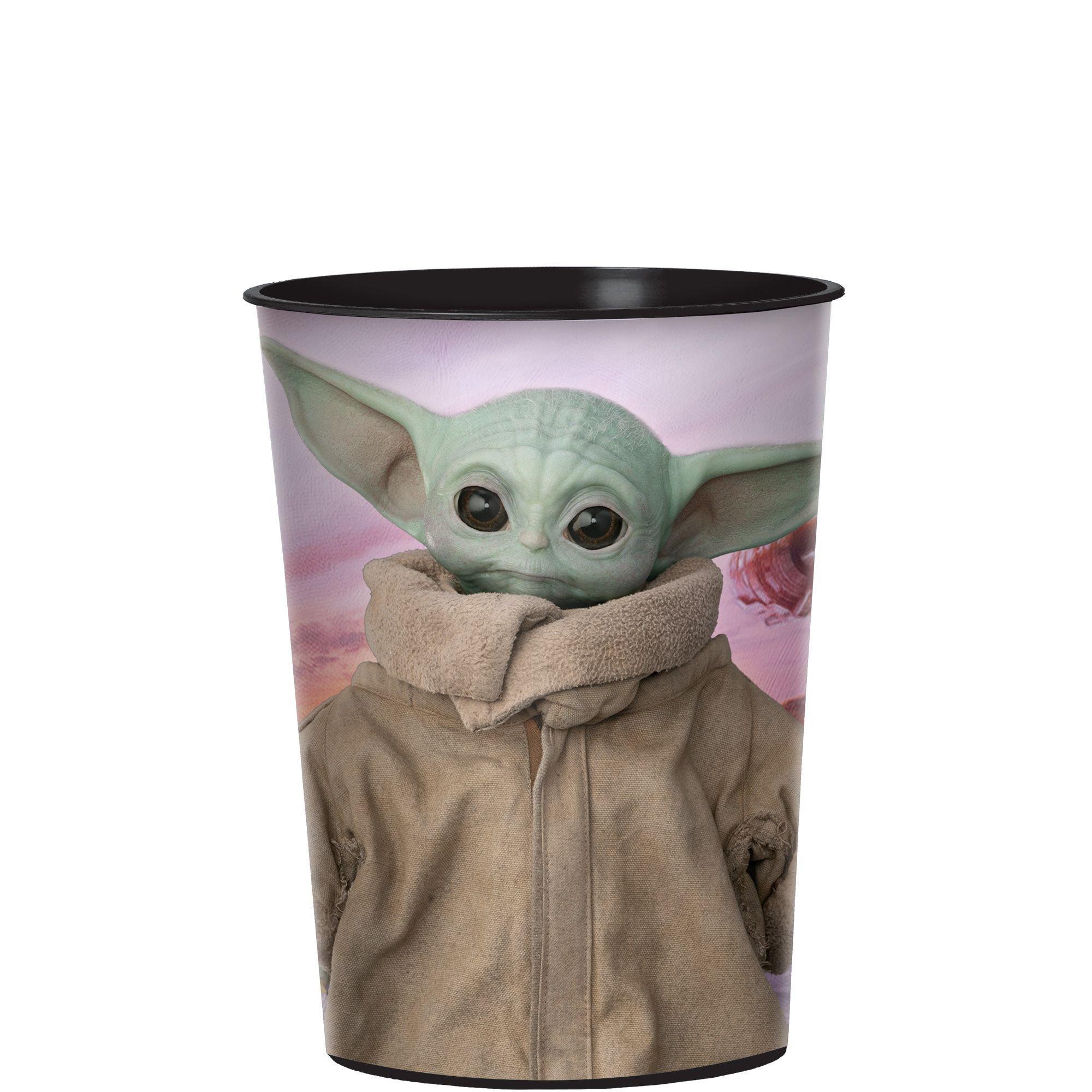 Star Wars The Mandalorian The Child Baby Yoda Birthday Plastic Cup, 16oz.