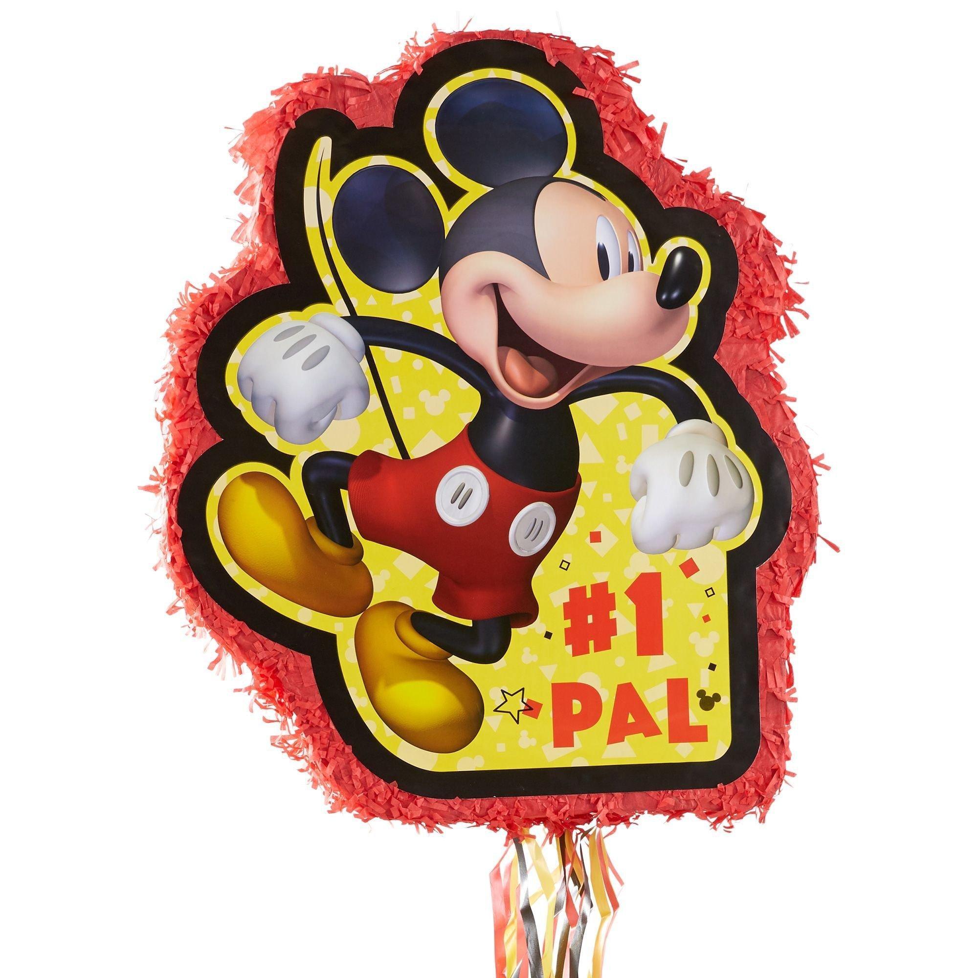 The Pull String Mickey Mouse Forever Pinata Kit with Favors makes