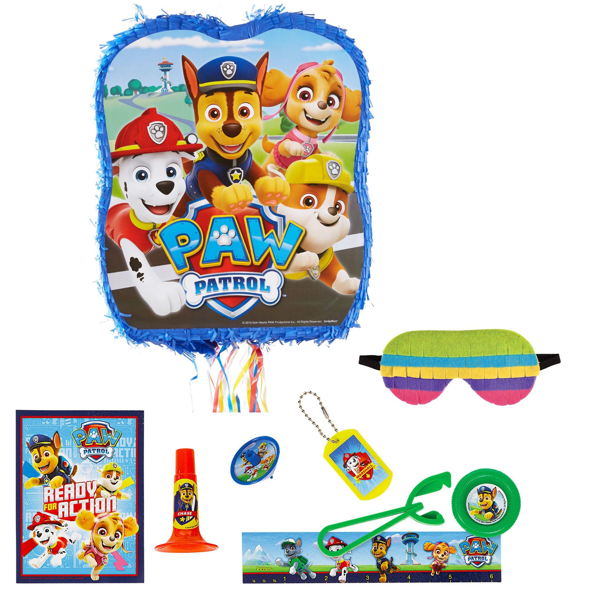  Paw Patrol Adventures - Mini piñata multicolor - 6.75 pulgadas  de alto x 7.75 pulgadas de profundidad (1 unidad) - Materiales de papel y  cartón de alta calidad - Divertido y