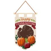 3D Happy Thanksgiving Felt Banner