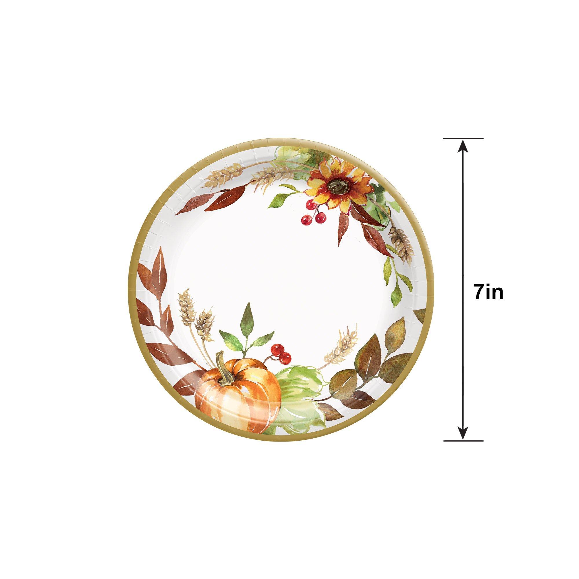 Grateful Day Dessert Plates, 7in, 18ct