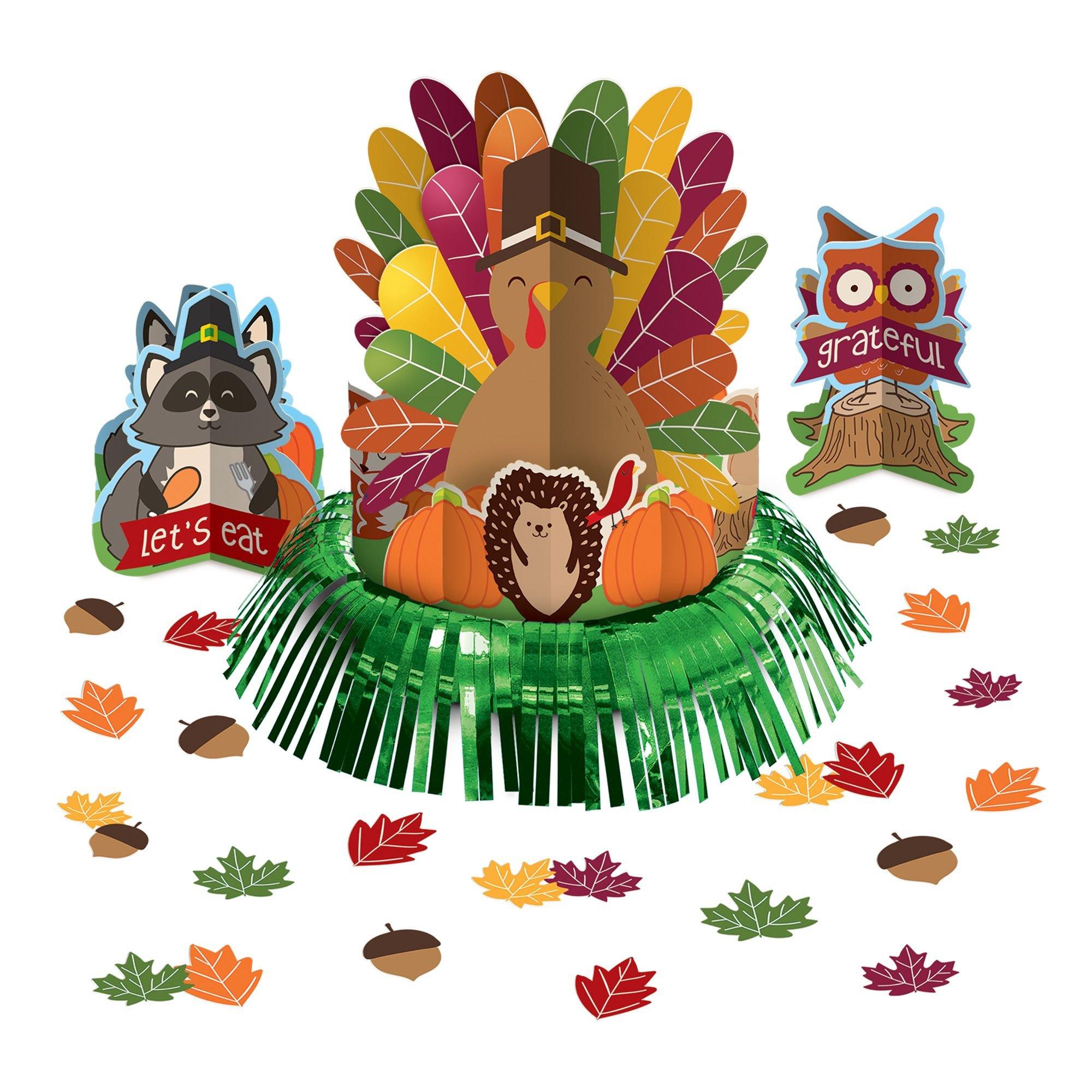 Gobble Gobble Thanksgiving Table Decorating Kit 23pc Party City