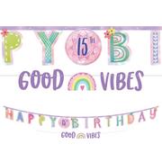 Festival Fun Personalized Birthday Banner Kit, 2ct