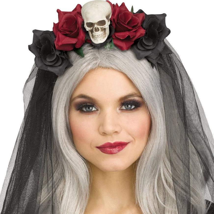 Horror Skull Bridal Veil
