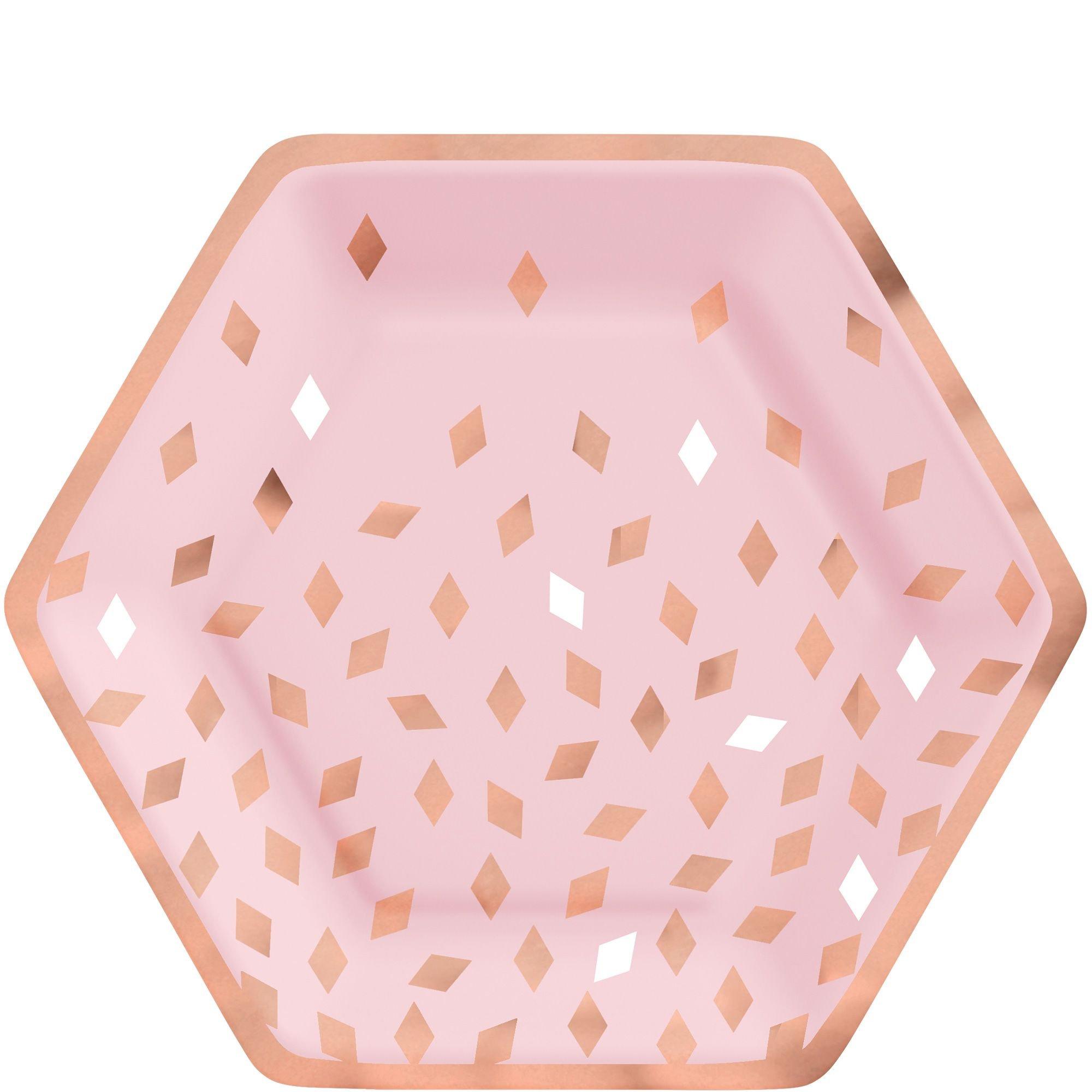 Blush colored 2024 paper plates