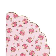 Floral Tea Party Scalloped Lunch Napkins 20ct