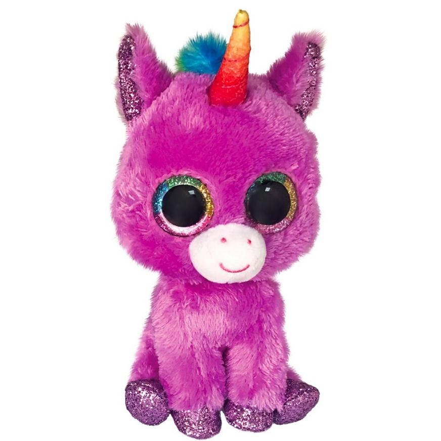 Rosette Beanie Boos Purple Unicorn Plush