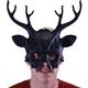 Black Druid Stag Mask