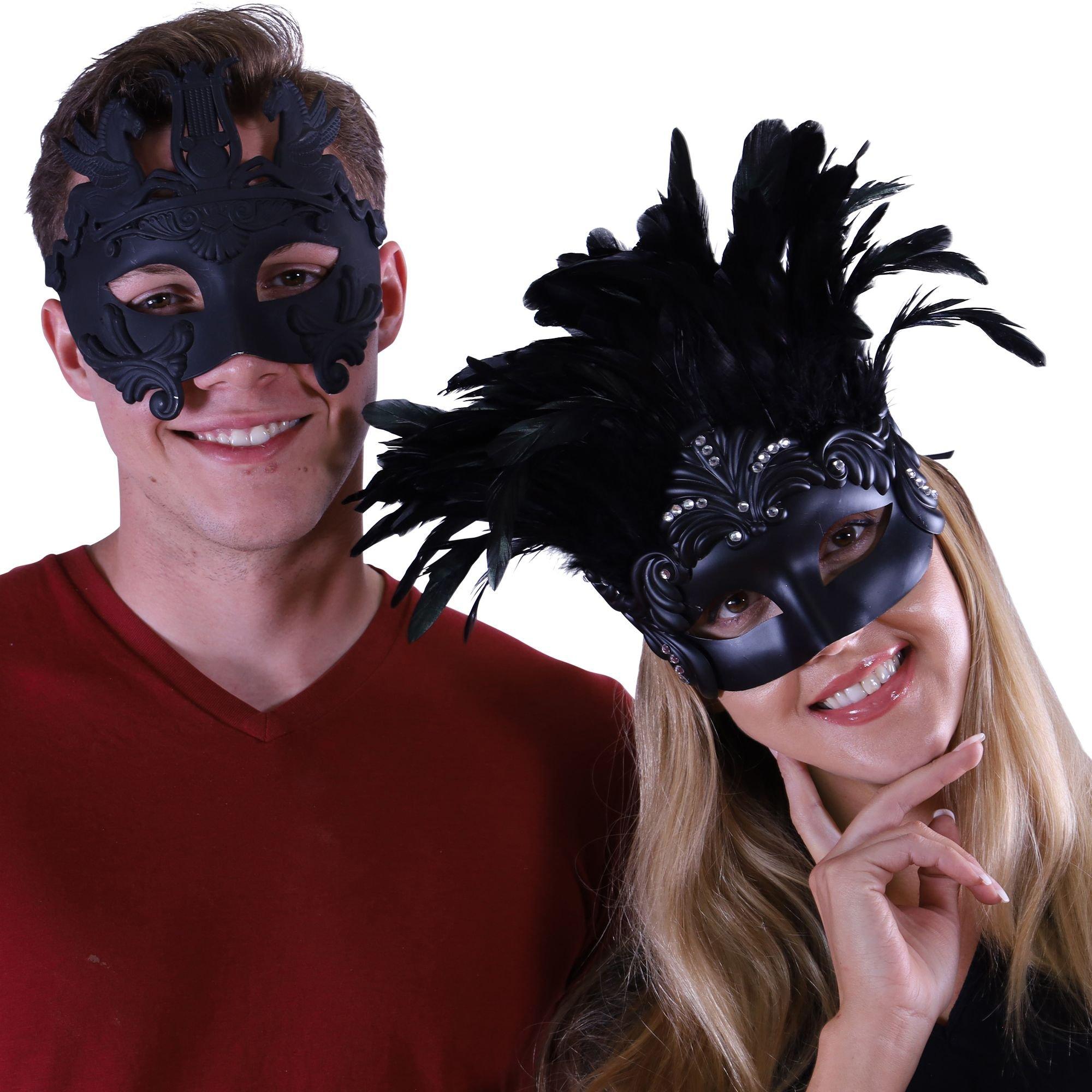 Acanthus Roman Couple's Mask Set | Party