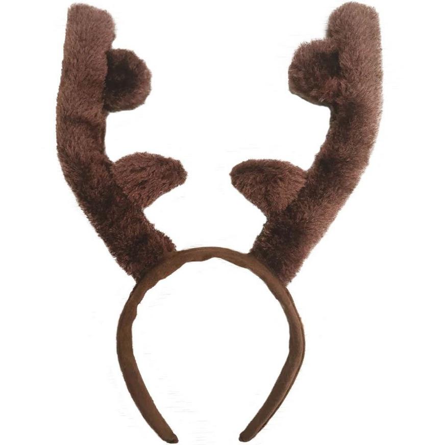 Reindeer Deer Antlers Headband Christmas Costumes for Kids and Adult Set of 3 
