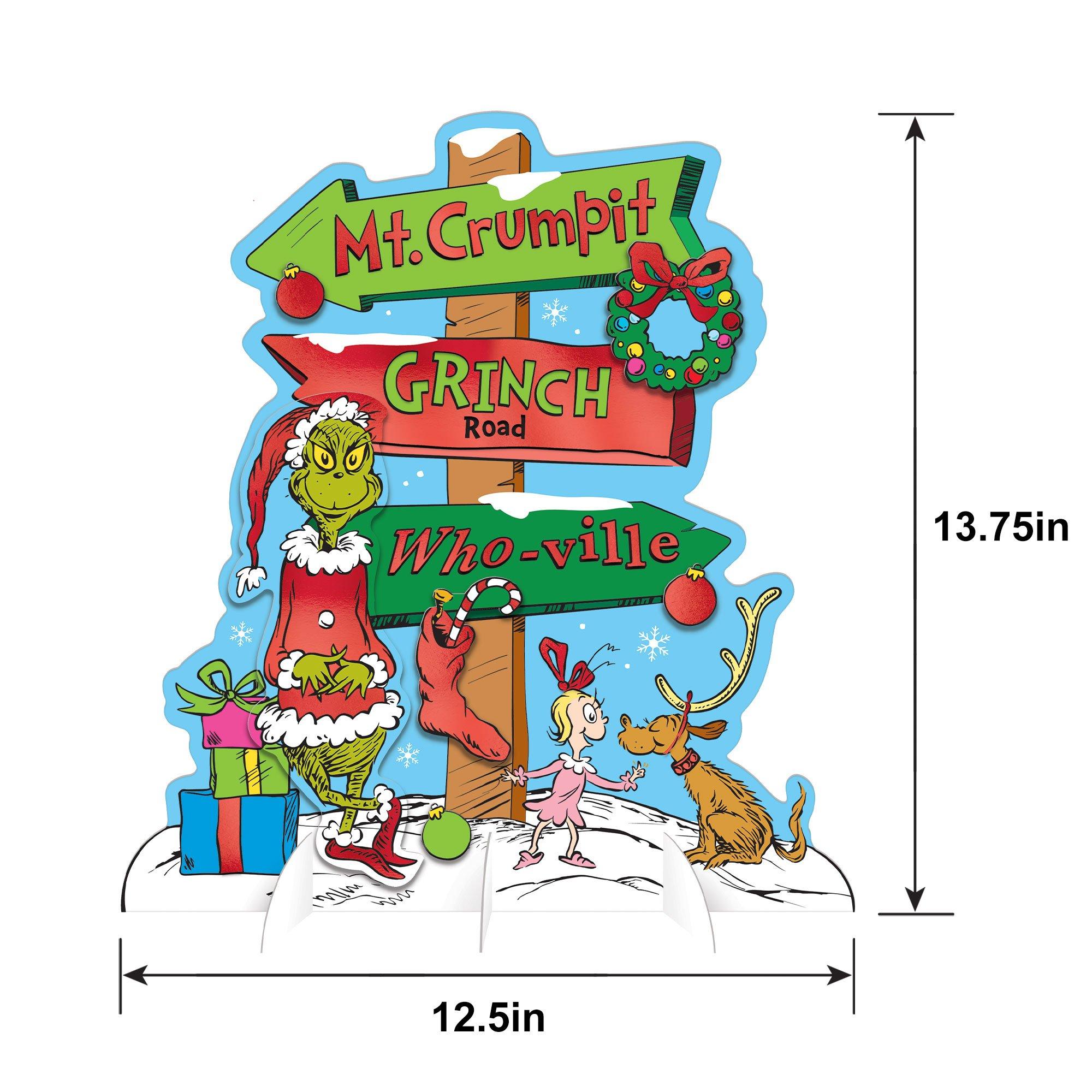 Traditional Grinch Whoville Table Sign