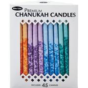 Multicolor Premium Hanukkah Candles, 45ct
