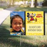 Custom Mickey Mouse Forever Photo Yard Sign