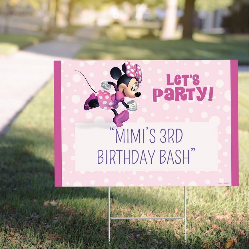 Custom Minnie Mouse Forever Yard Sign
