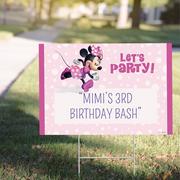 Custom Minnie Mouse Forever Yard Sign